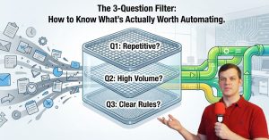 The 3-Question Filter: How to Know What’s Actually Worth Automating